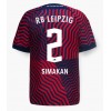 RB Leipzig Mohamed Simakan #2 Bortatröja 2023-24 Korta ärmar